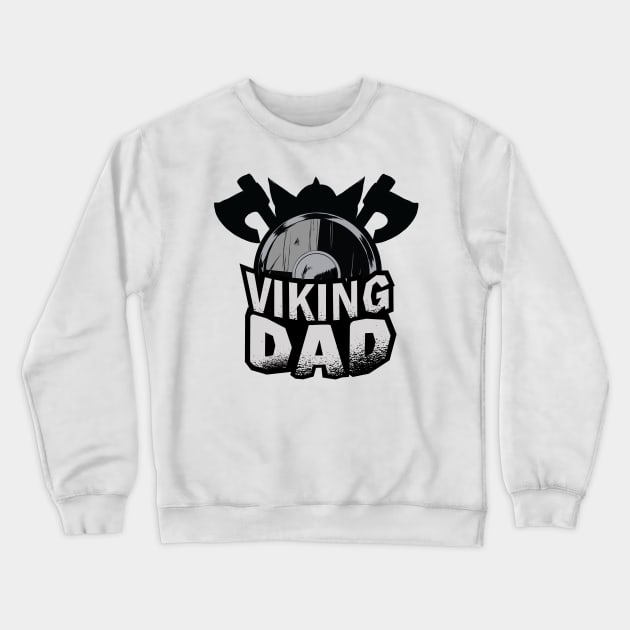 Cool Viking Dad Crewneck Sweatshirt by BamBam